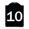 Signmission Sign with Number 10 Heavy-Gauge Aluminum Architectural Sign, 24" x 18", BW-1824-22912 A-DES-BW-1824-22912 - alternate 1